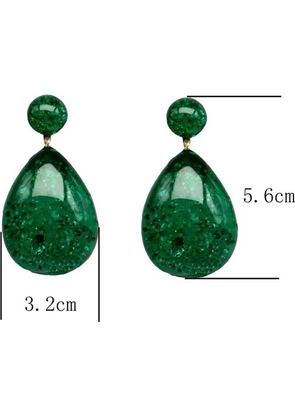 Avrupa ve Amerika Küpe Su Damlası Şekli Küpe Akrilik Basit Küpe Siyah + Altın (Yurt Dışından) fiyatları
