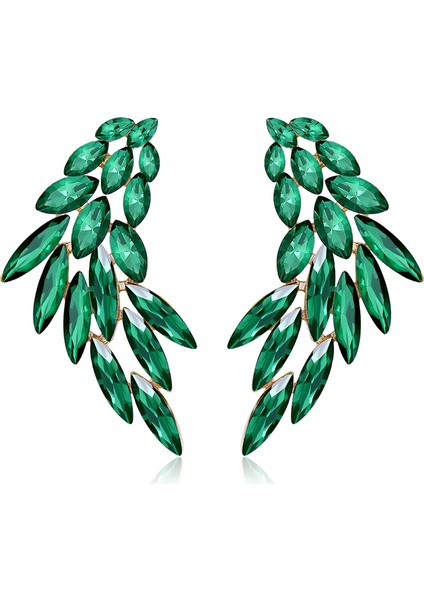 Renkli Kanatlar Damızlık Küpe Akrilik Kristal Taş Kadın Delici Küpe Trendy Düğün Takı Noel Hediyesi Stil A (Yurt Dışından) fiyatları