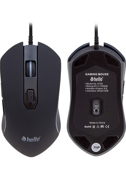 Hello HL-4729 Kablolu Oyuncu Gamıng Mouse (4767) - DSR9702-1648