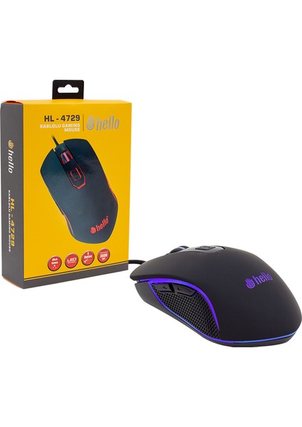 Hello HL-4729 Kablolu Oyuncu Gamıng Mouse (4767) - DSR9702-1648
