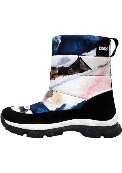 Kadın Vegan Çok Renkli Kar Botu - Snow And Ink Tasarım