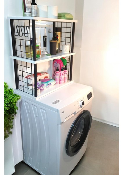 3 Raflı Banyo Düzenleyici – Çamaşır Makinesi Üstü Banyo Rafı modelleri