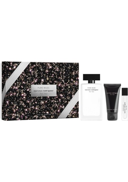 For Her Pure Musc EDP 100 Ml + Vücut Losyonu 50 ML + 10 Ml EDP Kadın Parfüm Set