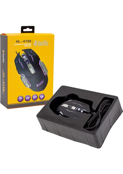 Hello HL-4728 Kablolu Oyuncu Gamıng Mouse (4767) - DSR1829-4977