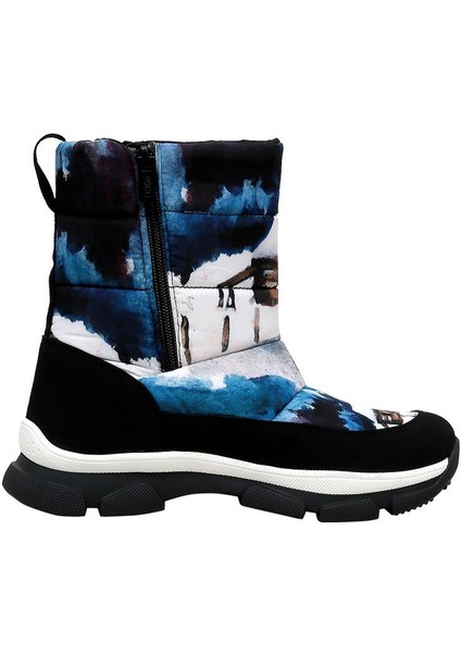 Kadın Vegan Çok Renkli Kar Botu - Snow And Ink Tasarım