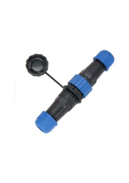 SD20 Su Geçirmez Tek Pinli Erkek-Dişi 20 mm Düz Kablo Konnektör - DSR3627-9816
