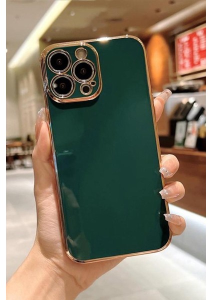 iPhone 13 Pro Uyumlu Renkli Yaldız Detaylı Lazer Esnek Silikon Kılıf