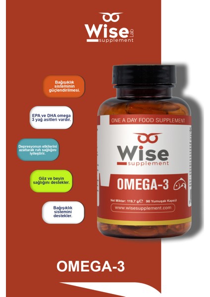 Omega-3 1000MG 90 Yumuşak Kapsül