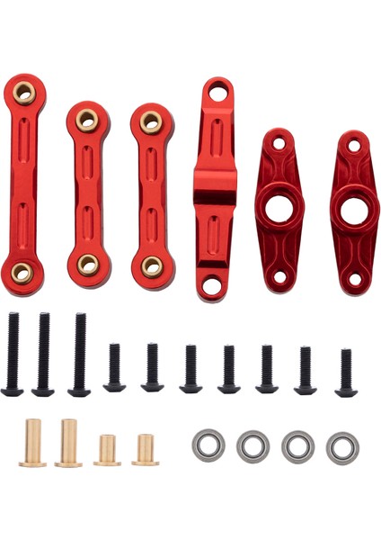 Alüminyum Bilyalı Rulman Krank Direksiyon Tertibatı Bağlantı Seti TT02 Tt-02 TT-02D 1/10 Rc Drift Araba Parçaları,2 (Yurt Dışından)