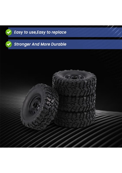 4 Adet 65MM Lastik Tekerlek Mn D90 D99S Mn-90 MN91 MN98 MN99S C14 C24 C24-1 C34 B14 B24 B36 Rc Araba Yükseltme Parçaları (Yurt Dışından)