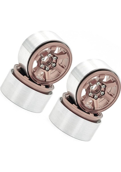 4 Adet Metal Beadlock 1.9 Tekerlek Jantı Göbeği 1/10 Rc Paletli Araba Trx4 D90 Eksenel SCX10 Capra Redcat,7 (Yurt Dışından)