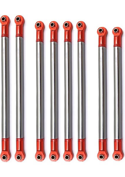 8 Adet/grup Metal Bağlantı Çubuğu Çekme Çubuğu Kiti 313 mm Dingil Mesafesi 1/10 Rc Paletli Araba Eksenel SCX10 Yükseltme Parçaları Aksesuarları, 3 (Yurt Dışından)