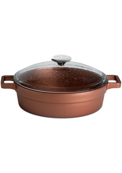 Granit Master 7 Prç Gold Rose Döküm Set (TENCERE20 24/K.YARIK26/TAVA26)