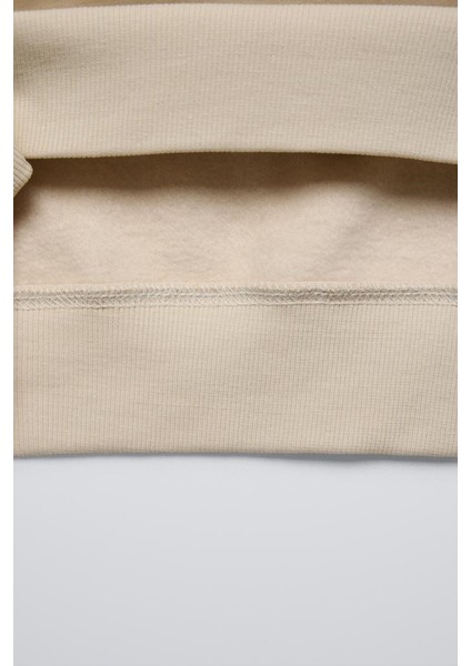 Bej Çocuk Rugged Creative Stüdyo Baskılı Oversize Kapüşonlu Kanguru Cepli Sweatshirt fırsatları