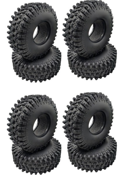 8 Adet 120MM 1.9 Kauçuk Kayalar Lastikler Tekerlek Lastikleri 1/10 Rc Kaya Paleti Eksenel SCX10 90046 AXI03007 Trx4 D90 (Yurt Dışından)