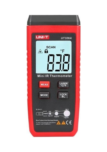 Unit UT-306A Mini Kızılötesi Lazer Termometre; Unit