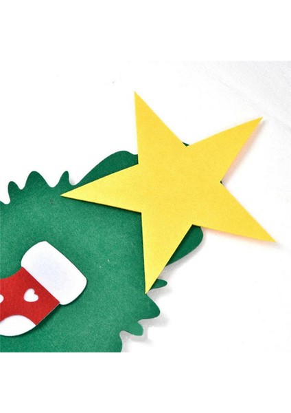 Adet Noel Tatil Hediyesi Keçe Kumaş Noel Çıkartmaları Şeker Geyik (Yurt Dışından)