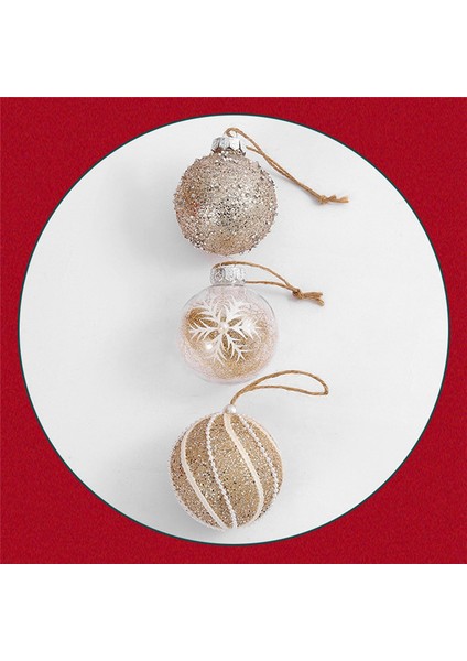 El Yapımı Dantel Noel Topu,4 (Yurt Dışından)