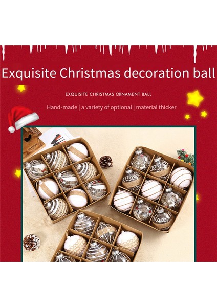 El Yapımı Dantel Noel Topu,4 (Yurt Dışından)