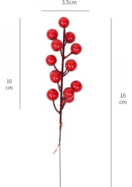 50 Adet Noel Simülasyonu Berry 14 Berry Yapay Çiçek Meyve (Yurt Dışından)