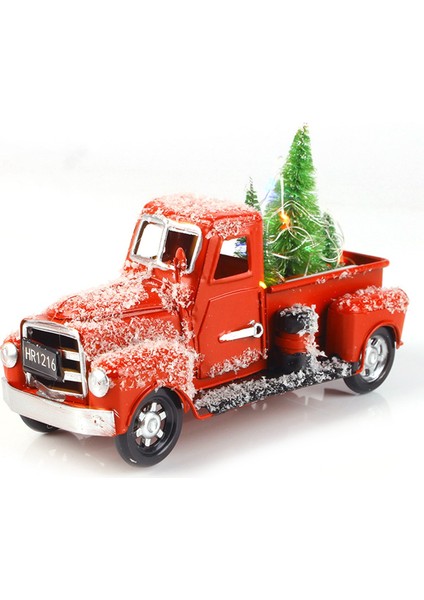 6,7 Inç Vintage Kırmızı Kamyon Noel Dekoru,c (Yurt Dışından)