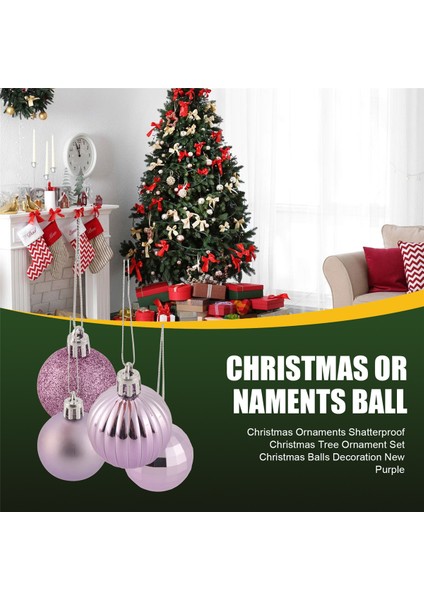 Noel Süsleri Kırılmaz Noel Ağacı Süsü Mor (Yurt Dışından) fırsatları