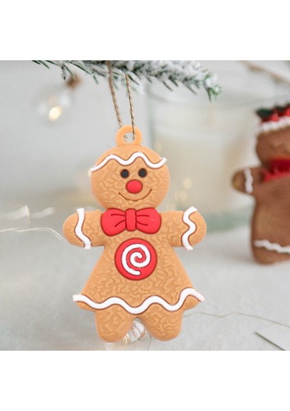 12 Adet Zencefilli Kurabiye Adam Noel Ağacı Süsleri Noel Yumuşak Oda Dekoru B (Yurt Dışından)