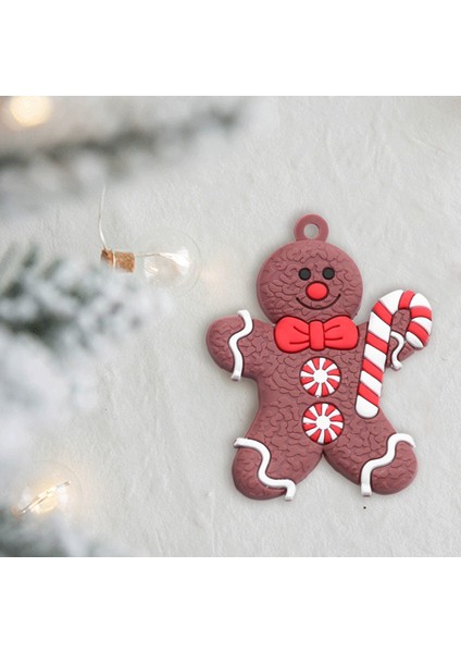 12 Adet Zencefilli Kurabiye Adam Noel Ağacı Süsleri Noel Yumuşak Oda Dekoru B (Yurt Dışından)