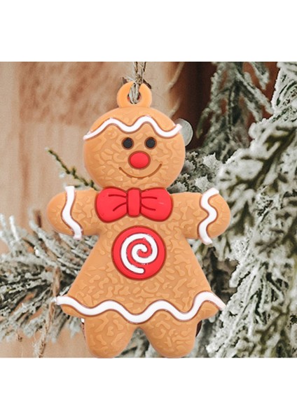 12 Adet Zencefilli Kurabiye Adam Noel Ağacı Süsleri Noel Yumuşak Oda Dekoru B (Yurt Dışından)