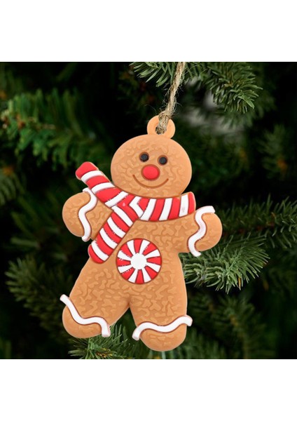 12 Adet Zencefilli Kurabiye Adam Noel Ağacı Süsleri Noel Yumuşak Oda Dekoru B (Yurt Dışından)