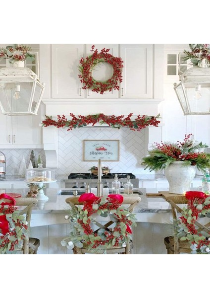 Noel Kırmızı Meyve Çelengi,yapay Bordo Kırmızı Pip Meyve Çelengi (Yurt Dışından) indirimleri