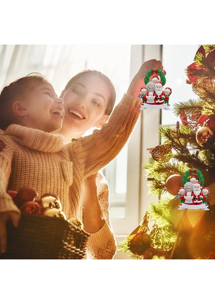 Noel Baba 7 Kişilik Aile, Noel Ağacı Süsü - Noel Baba Kış Hediyesi (Yurt Dışından)