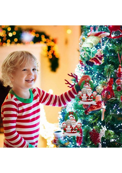 Noel Baba 7 Kişilik Aile, Noel Ağacı Süsü - Noel Baba Kış Hediyesi (Yurt Dışından)