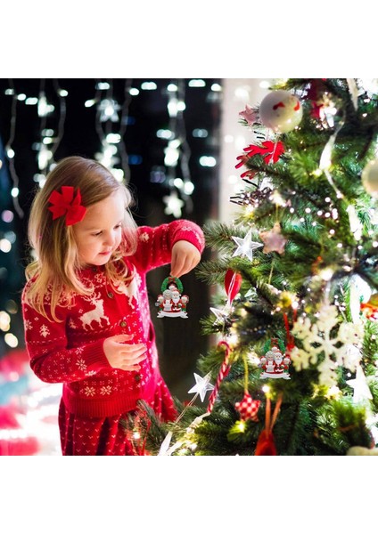 Noel Baba 7 Kişilik Aile, Noel Ağacı Süsü - Noel Baba Kış Hediyesi (Yurt Dışından)