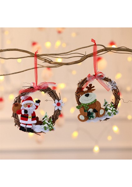 Noel Süslemeleri Noel Baston Çelengi Baston Yüzük Dekorasyonu (Yurt Dışından) fiyatları