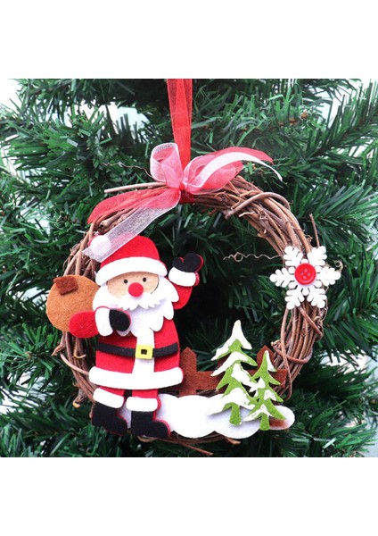 Noel Süslemeleri Noel Baston Çelengi Baston Yüzük Dekorasyonu (Yurt Dışından) fırsatları