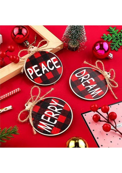 18 Parça Noel Ahşap Asılı Süsler Ahşap Etiketler 6 Stil (Yurt Dışından) modelleri