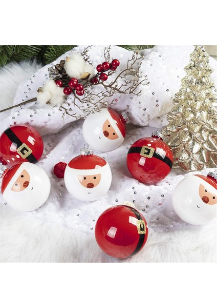 12'li Paket Noel Topları, 60 mm Noel Boyalı Kırılmaz Tatil (Yurt Dışından)