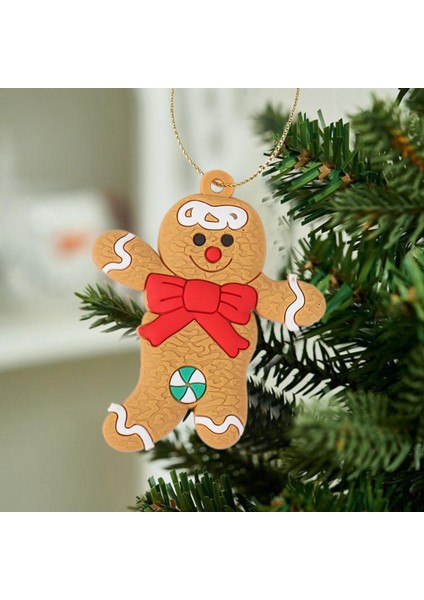 12 Adet Zencefilli Kurabiye Adam Noel Ağacı Süsleri Noel Yumuşak Oda Dekoru A (Yurt Dışından)