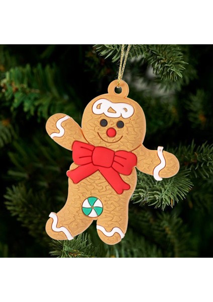 12 Adet Zencefilli Kurabiye Adam Noel Ağacı Süsleri Noel Yumuşak Oda Dekoru A (Yurt Dışından)