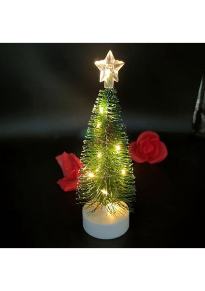 Mini Noel Ağacı Sedir Masaüstü Noel Ağacı LED Parlayan (Yurt Dışından) indirimleri