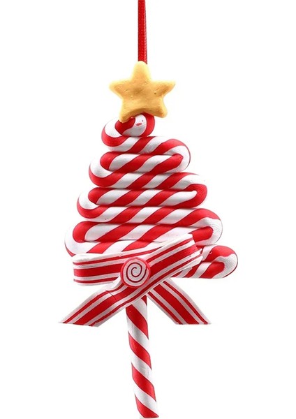 Noel Ağacı Süsleme Süsü Yumuşak Kil Lolipop B (Yurt Dışından)