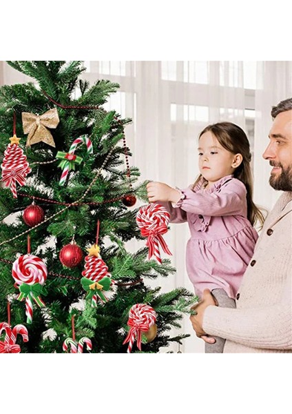 Noel Ağacı Süsleme Süsü Yumuşak Kil Lolipop B (Yurt Dışından)