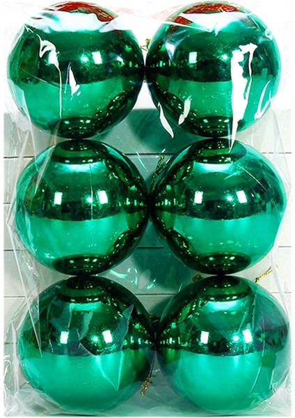 8cm 6 Adet Işıklı Noel Topu Noel Ağacı Dekoratif,yeşil (Yurt Dışından) indirimleri