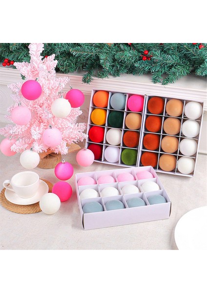 12 Adet Noel Asılı Toplar Noel Partileri Noel Topu A (Yurt Dışından)
