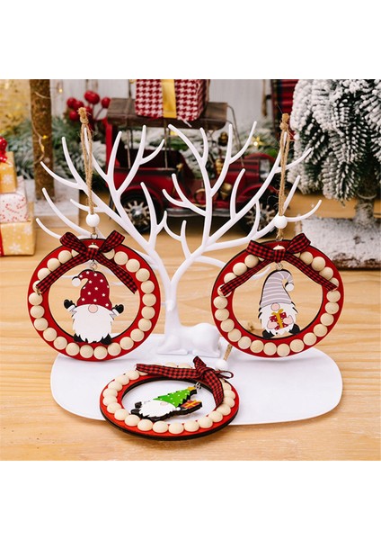Noel Dekoru Asılı Ahşap Içi Boş Kolye Işareti Noel Ağacı Kolyeleri (Yurt Dışından) fiyatları