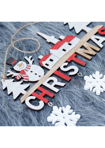 Ahşap Noel Asılı Kolyeler Elk-Santa-Claus (Yurt Dışından) indirimleri