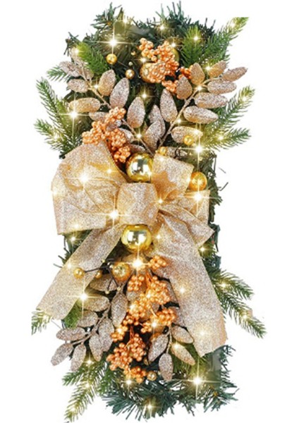 Noel Çelengi Kolye Çelenk Noel Dekorasyonu Altın (Yurt Dışından)