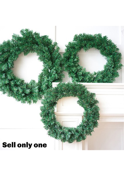 Yapay Yeşil Çelenk Duvar Çelenkleri Mevsimlik Ev Çelenk 40CM (Yurt Dışından) fırsatları