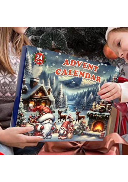 Noel Advent Takvimi 24 Gün Cüce Kolye Geri Sayım Takvimi (Yurt Dışından)